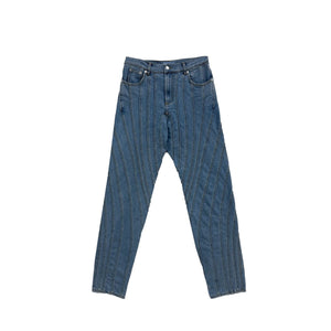 MUGLER - Pantalon - AW23 - MEDIUM BLUE